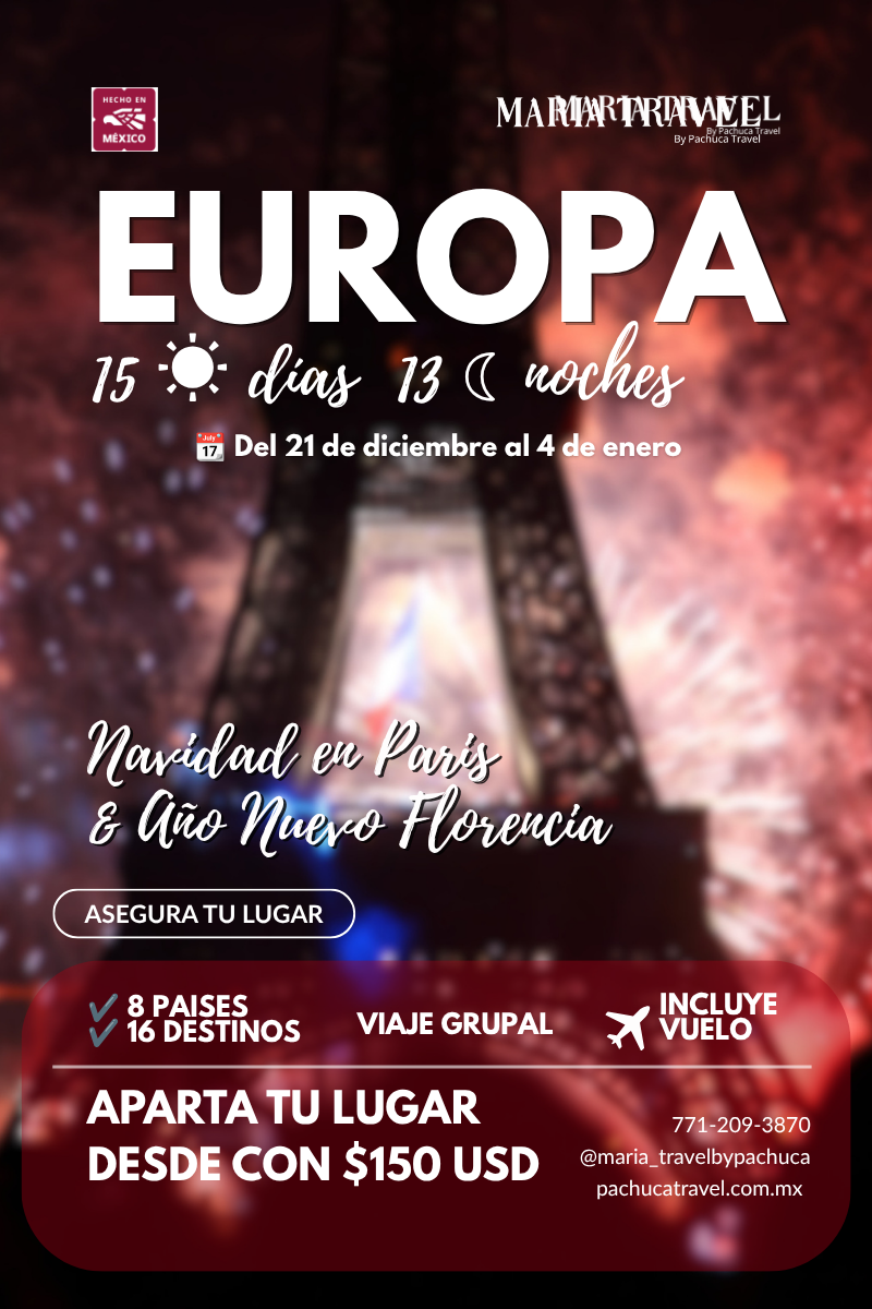 15 días por Europa: Viaje grupal