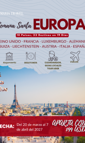 Viaje grupal Europa: Semana Sanra 2027