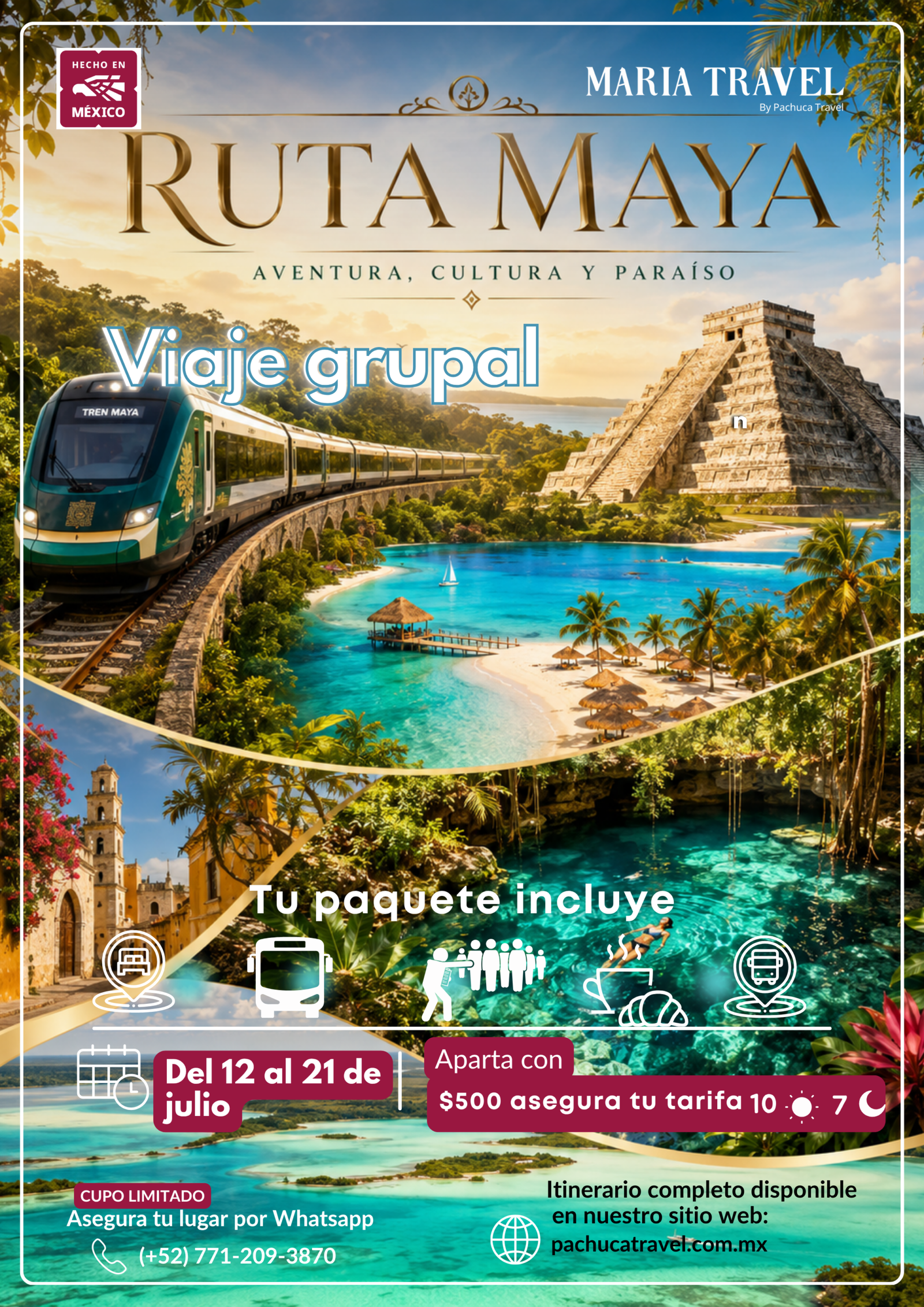 Viaje Grupal: Tren & Ruta Maya