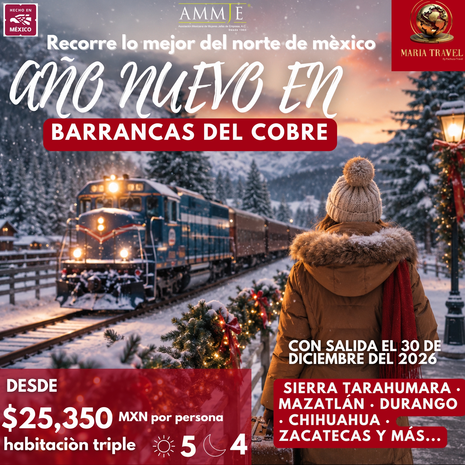 AÑO NUEVO EN BARRANCAS DEL COBRE 2026-2027